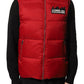 Red Polyester Men Vest