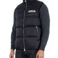 Black Polyester Men Vest