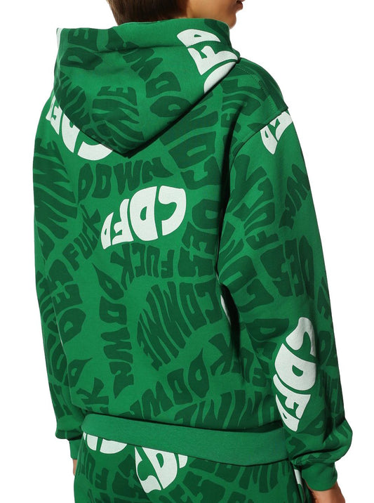 Green Cotton Men Sweater