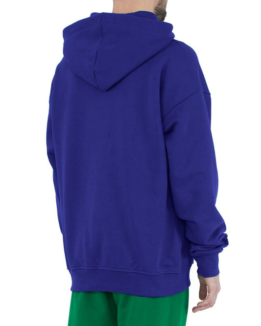 Blue Cotton Men Sweater