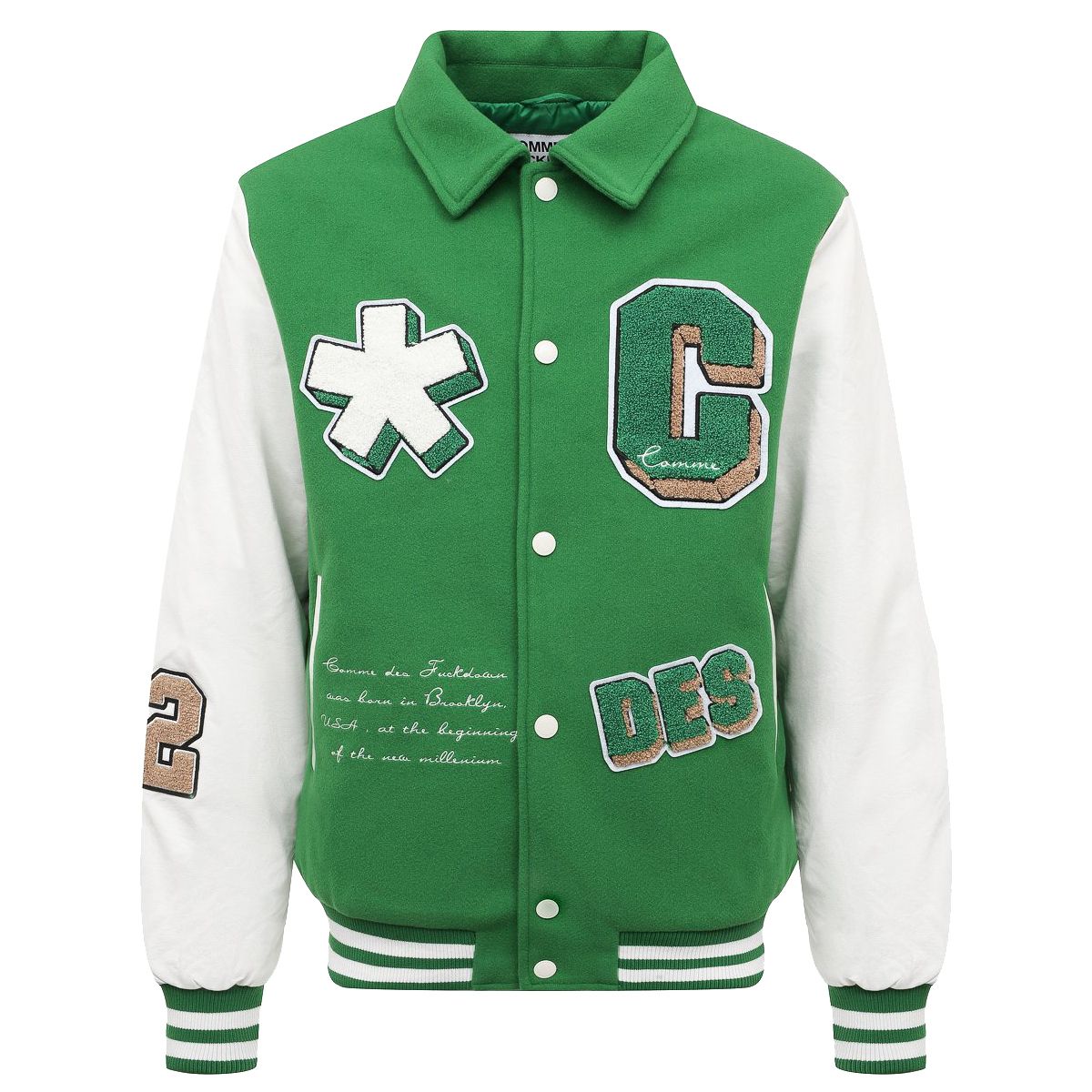 Green Polyester Men Jacket