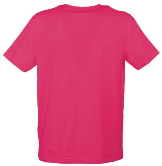 Fuchsia Cotton Men T-Shirt