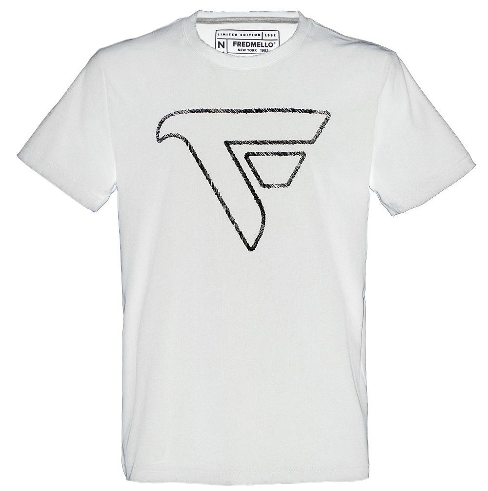 White Cotton Men T-Shirt