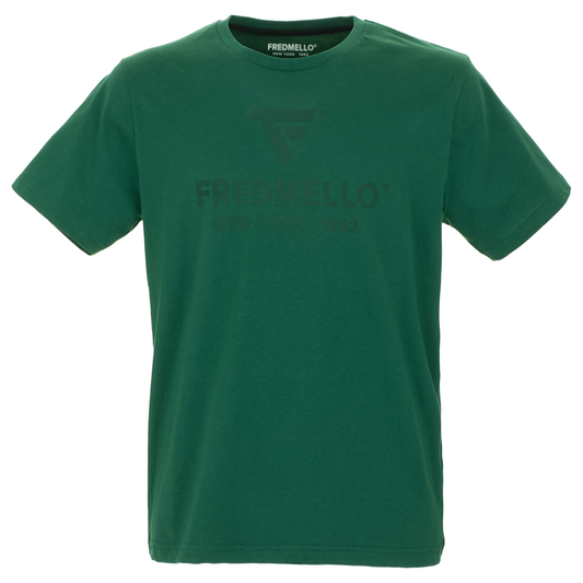 Green Cotton Men T-Shirt