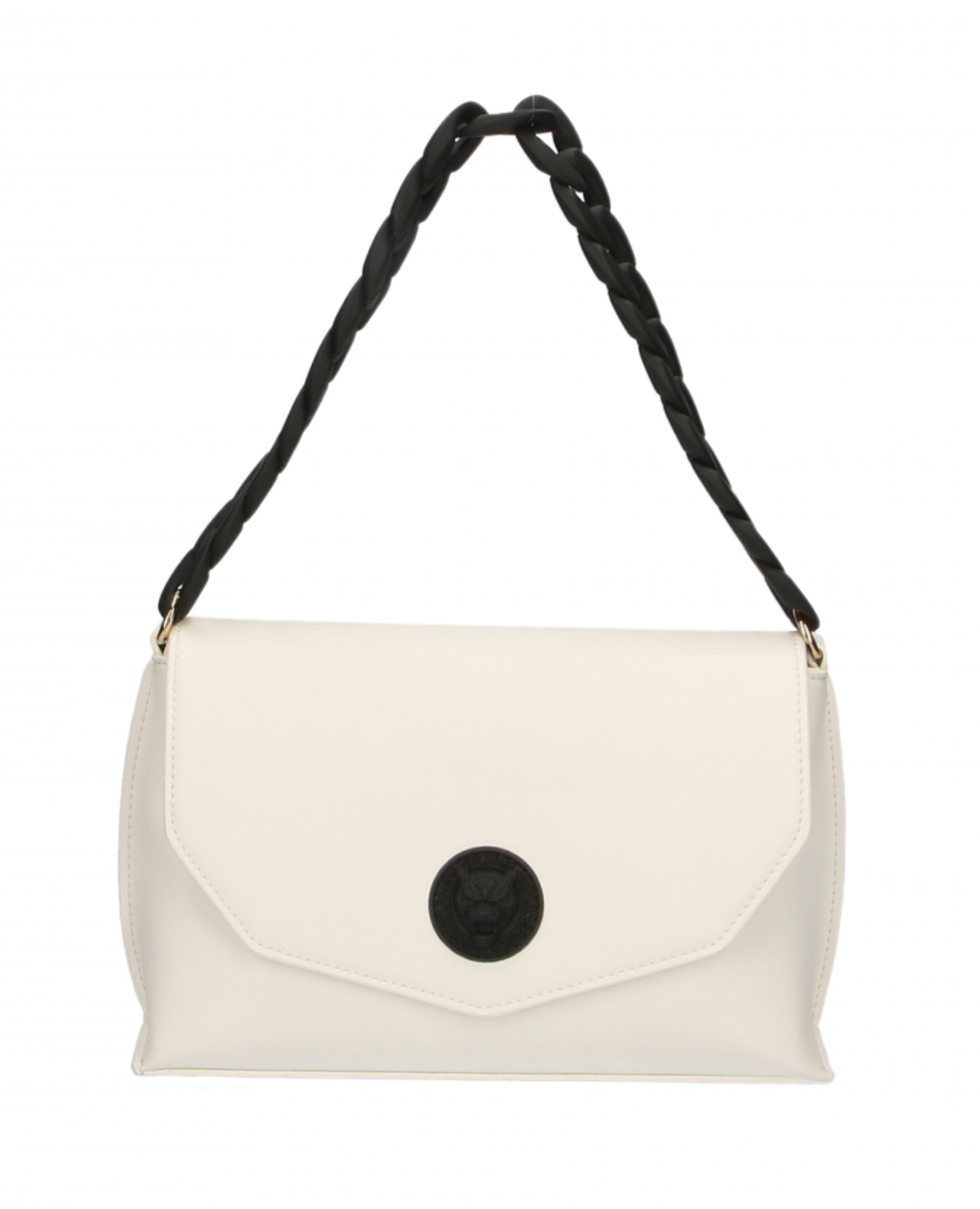 White Polyurethane Women Crossbody Bag