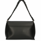 Black Polyethylene Women Crossbody Bag