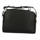 Sleek Black Double-Zip Crossbody Bag