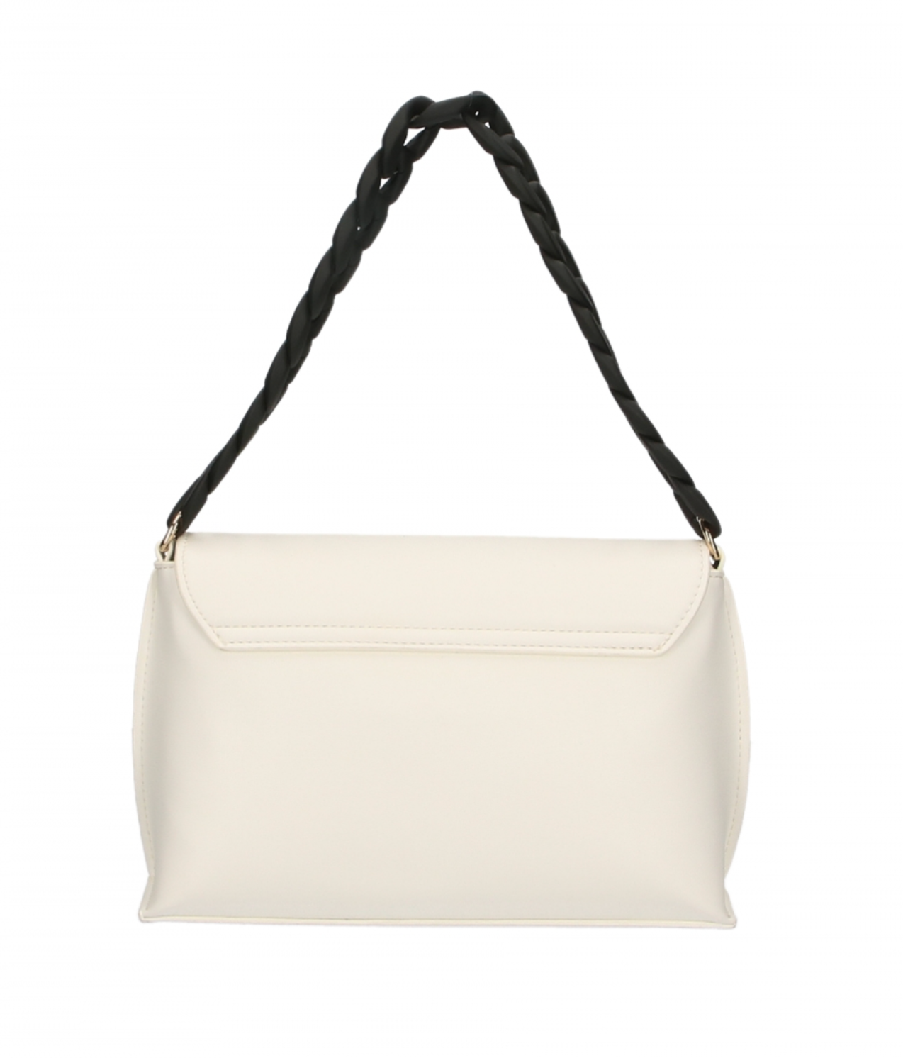 White Polyurethane Women Crossbody Bag