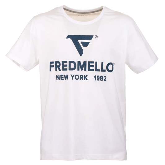 White Cotton Men's T-Shirt