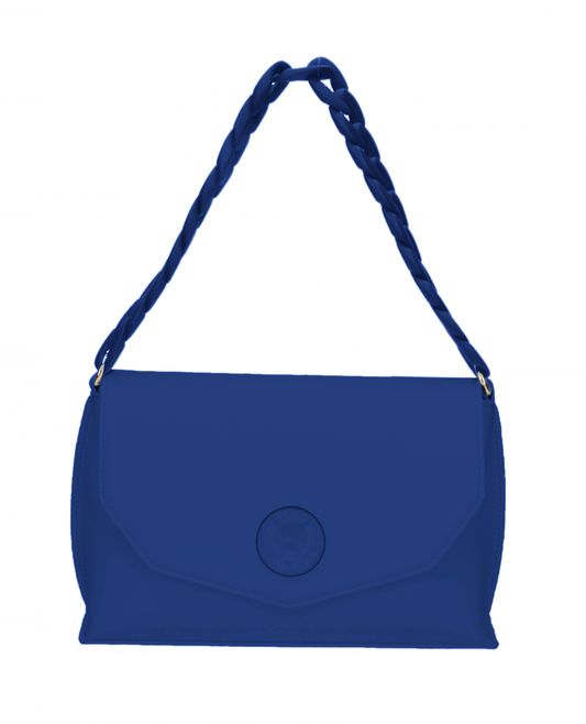 Blue Polyethylene Women Crossbody