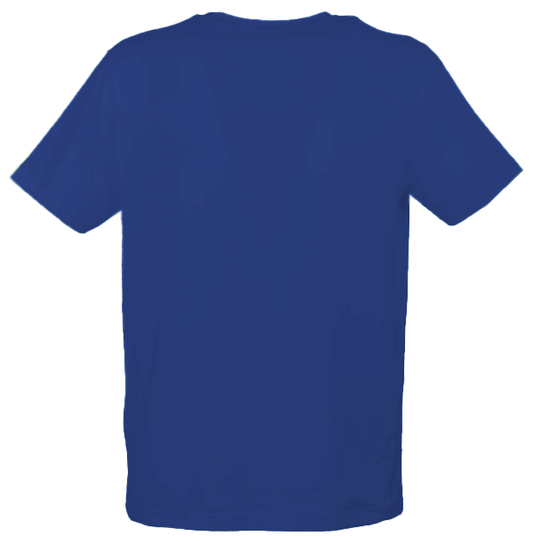 Blue Cotton Men T-Shirt
