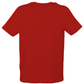 Radiant Red Cotton Tee with Rubber Logo