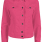 Chic Pink Denim Jacket with Button Closure