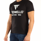Sleek Cotton Tee with Rubber Logo Print