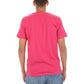 Fuchsia Cotton Men T-Shirt