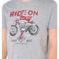Gray Cotton Men T-Shirt