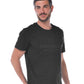 Black Cotton Men T-Shirt