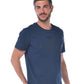 Blue Cotton Men's T-Shirt