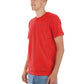 Red Cotton Men T-Shirt