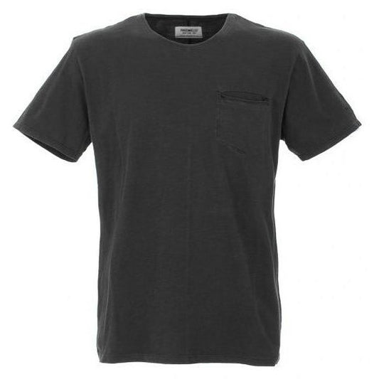 Black Cotton Men T-Shirt
