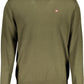 Green Wool Men Sweater