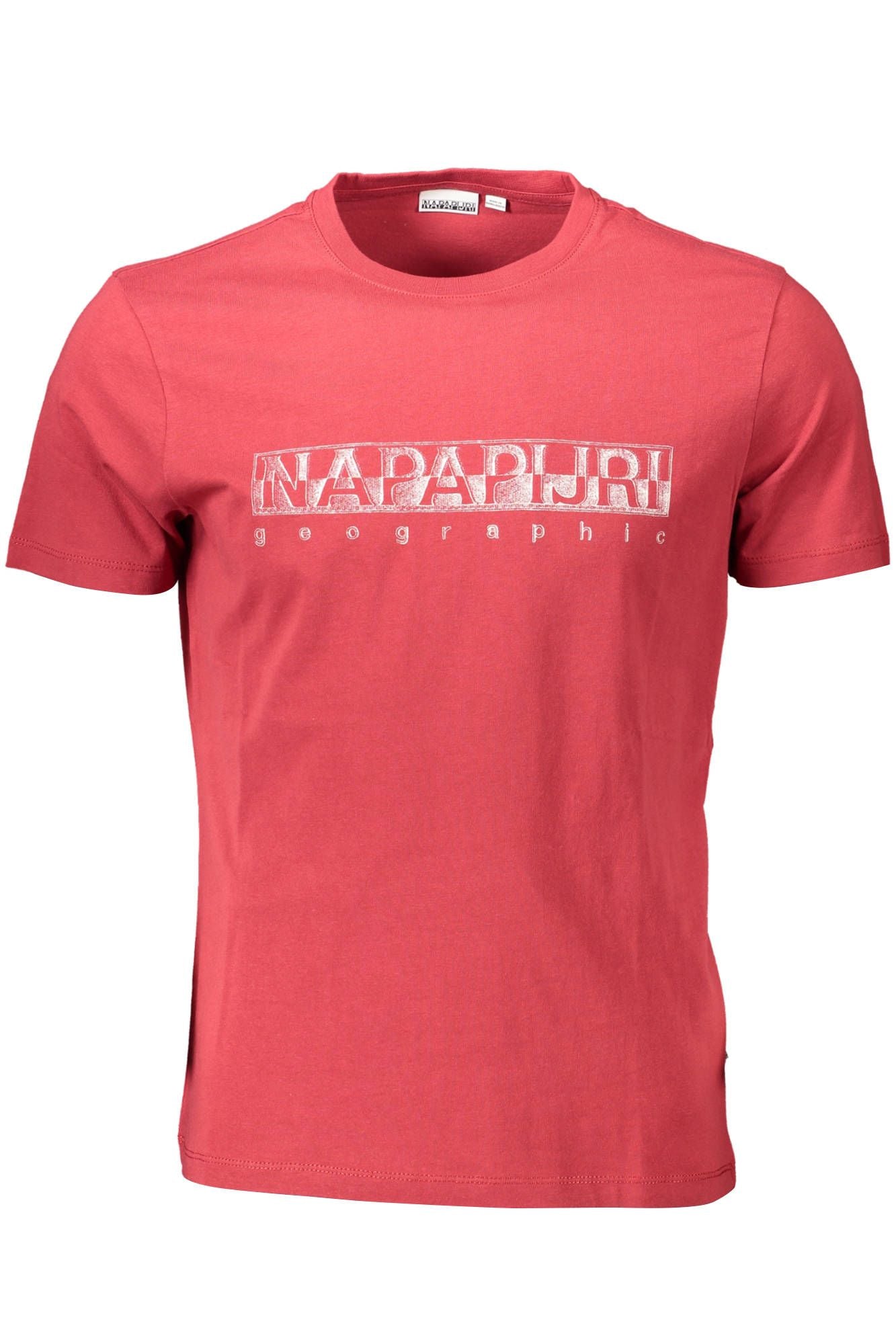 Red Cotton Men T-Shirt