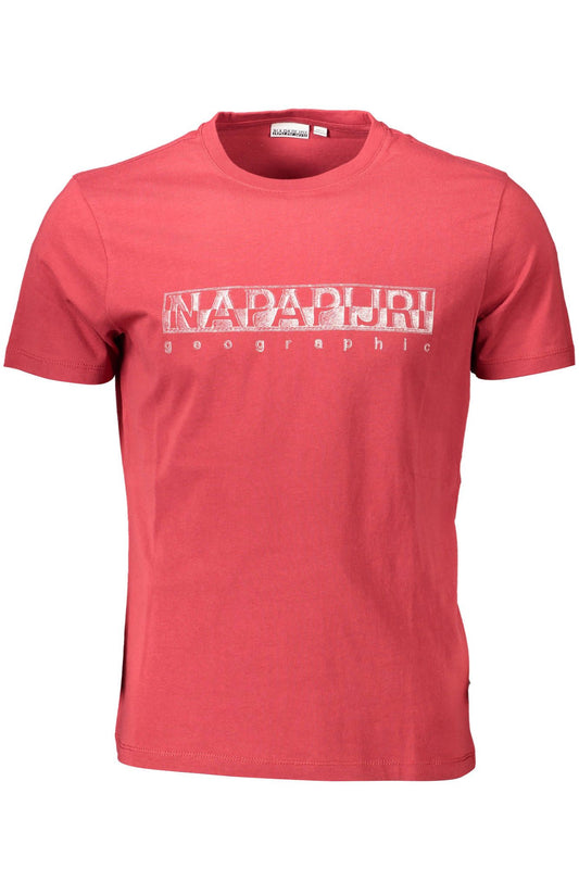 Red Cotton Men T-Shirt