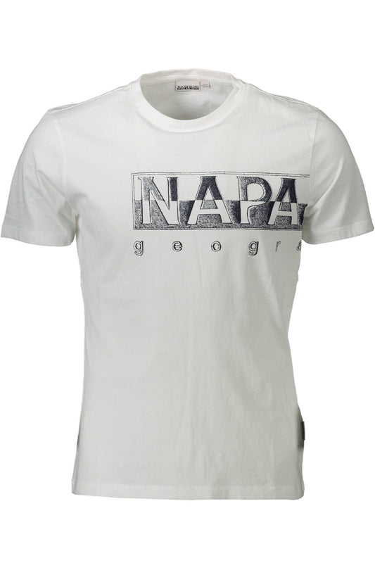 White Cotton Men T-Shirt