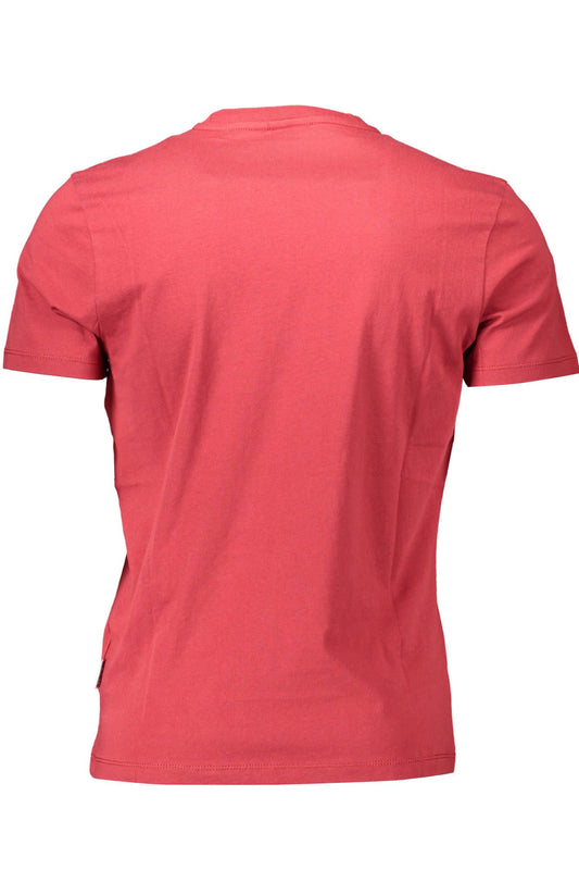 Red Cotton Men T-Shirt
