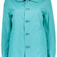 Blue Cotton Women Jacket