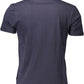 Blue Cotton Men T-Shirt