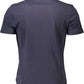 Blue Cotton Men T-Shirt