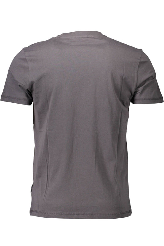 Gray Cotton Men T-Shirt