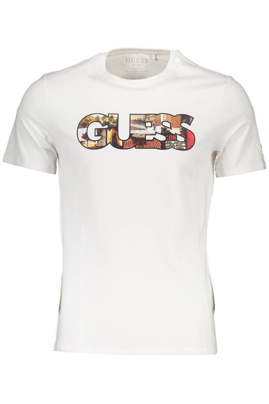 White Cotton Men T-Shirt