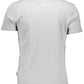 Gray Cotton Men T-Shirt
