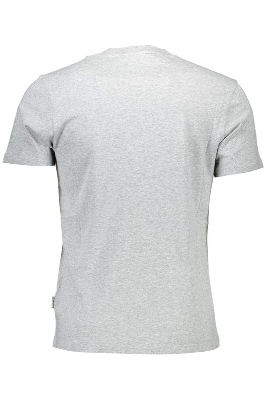 Gray Cotton Men T-Shirt