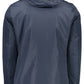 Blue Polyester Men Jacket