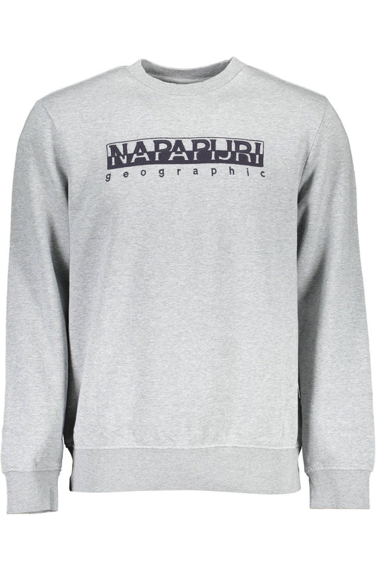 Gray Cotton Men Sweater