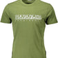 Green Cotton Men T-Shirt