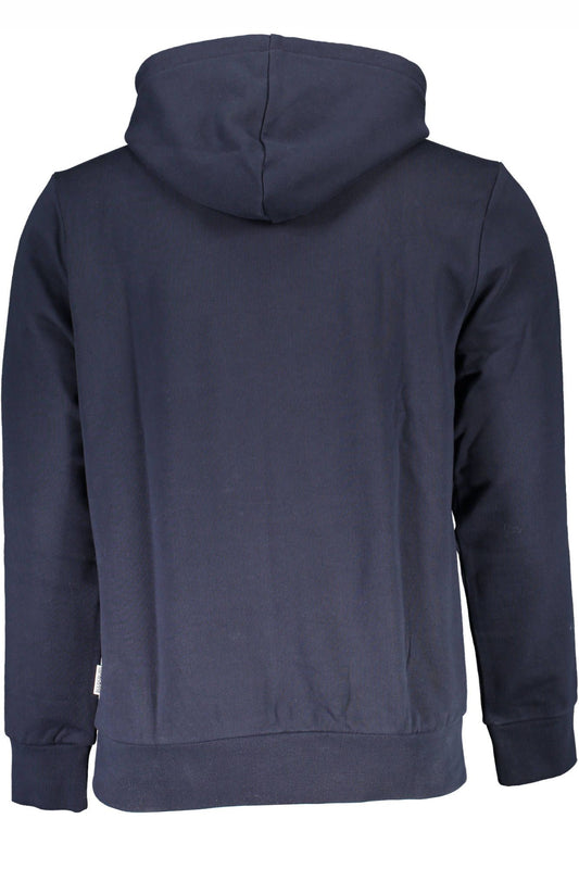 Blue Cotton Men Sweater