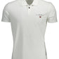 White Cotton Men Polo Shirt