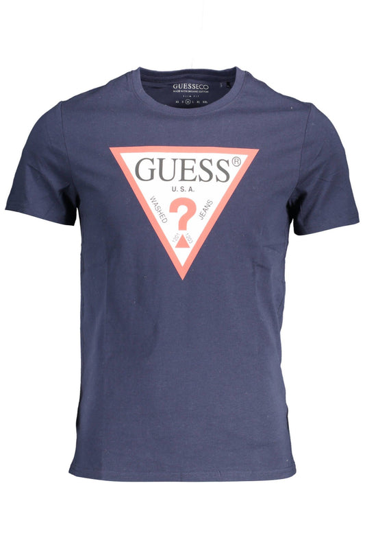 Blue Cotton Men TShirt