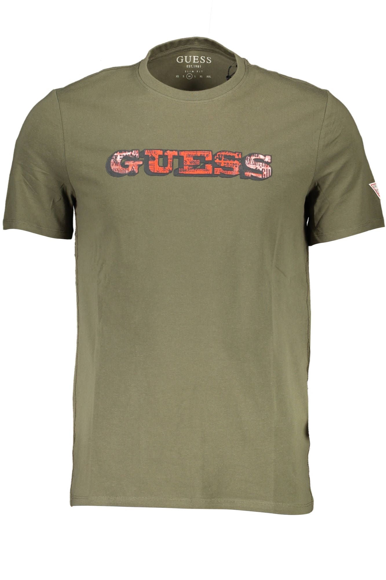 Green Cotton Men T-Shirt