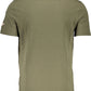 Green Cotton Men T-Shirt