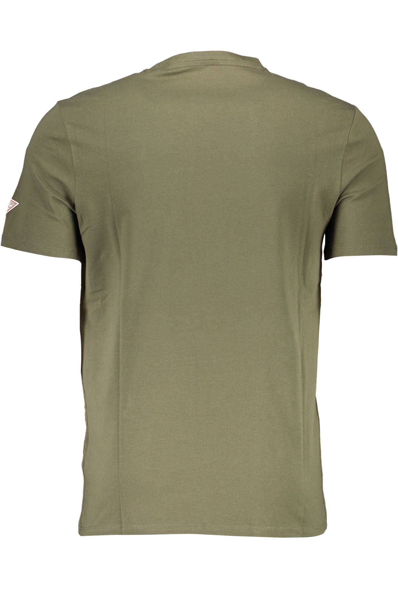 Green Cotton Men T-Shirt