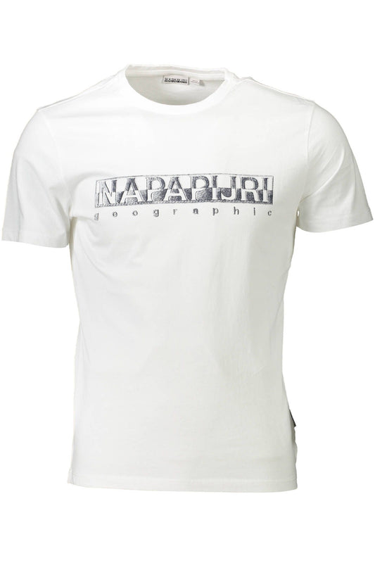 White Cotton Men T-Shirt