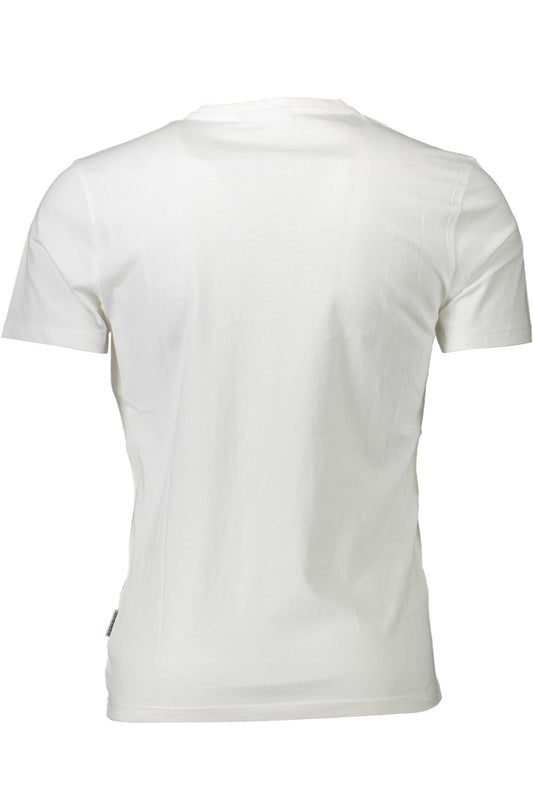 White Cotton Men T-Shirt