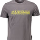 Gray Cotton Men T-Shirt
