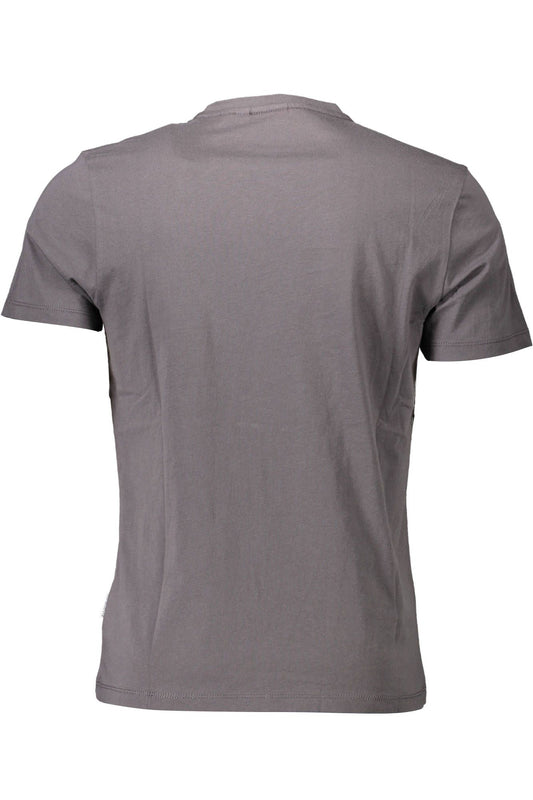 Gray Cotton Men T-Shirt