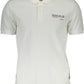 White Cotton Men Polo Shirt